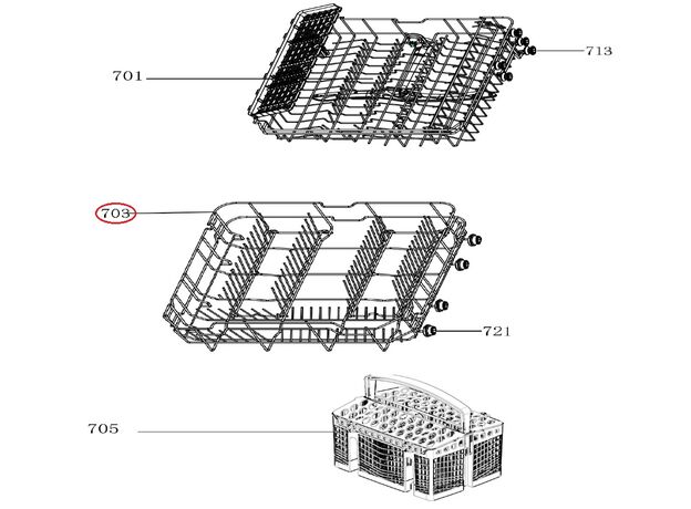 Cos masina de spalat vase Teka 81785420 Original, 2 image