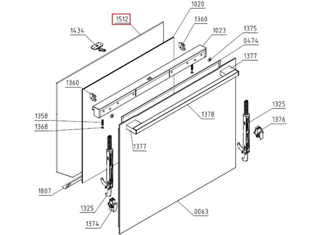 Geam cuptor Gorenje 420310 Original, 2 image