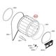Tambur uscator rufe Electrolux 140015361037 Original