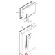Maner frigider LG AED73373105 Original partea inferioara
